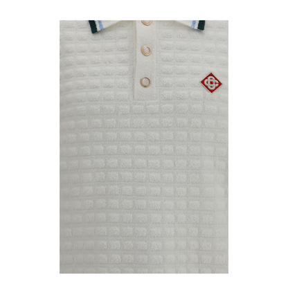MAYFEYR - Casablanca - Short-Sleeve Bouclé Polo - MPF26KW99901