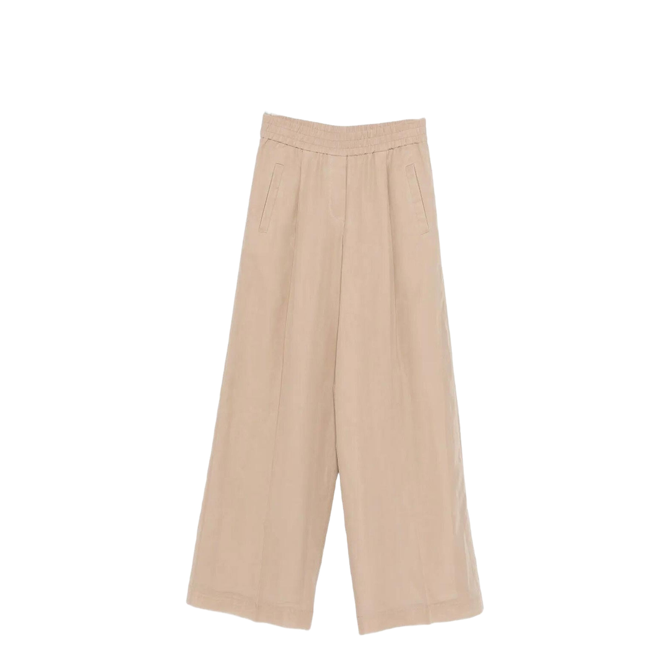 Cotton Trousers Cream