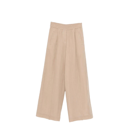 Cotton Trousers Cream