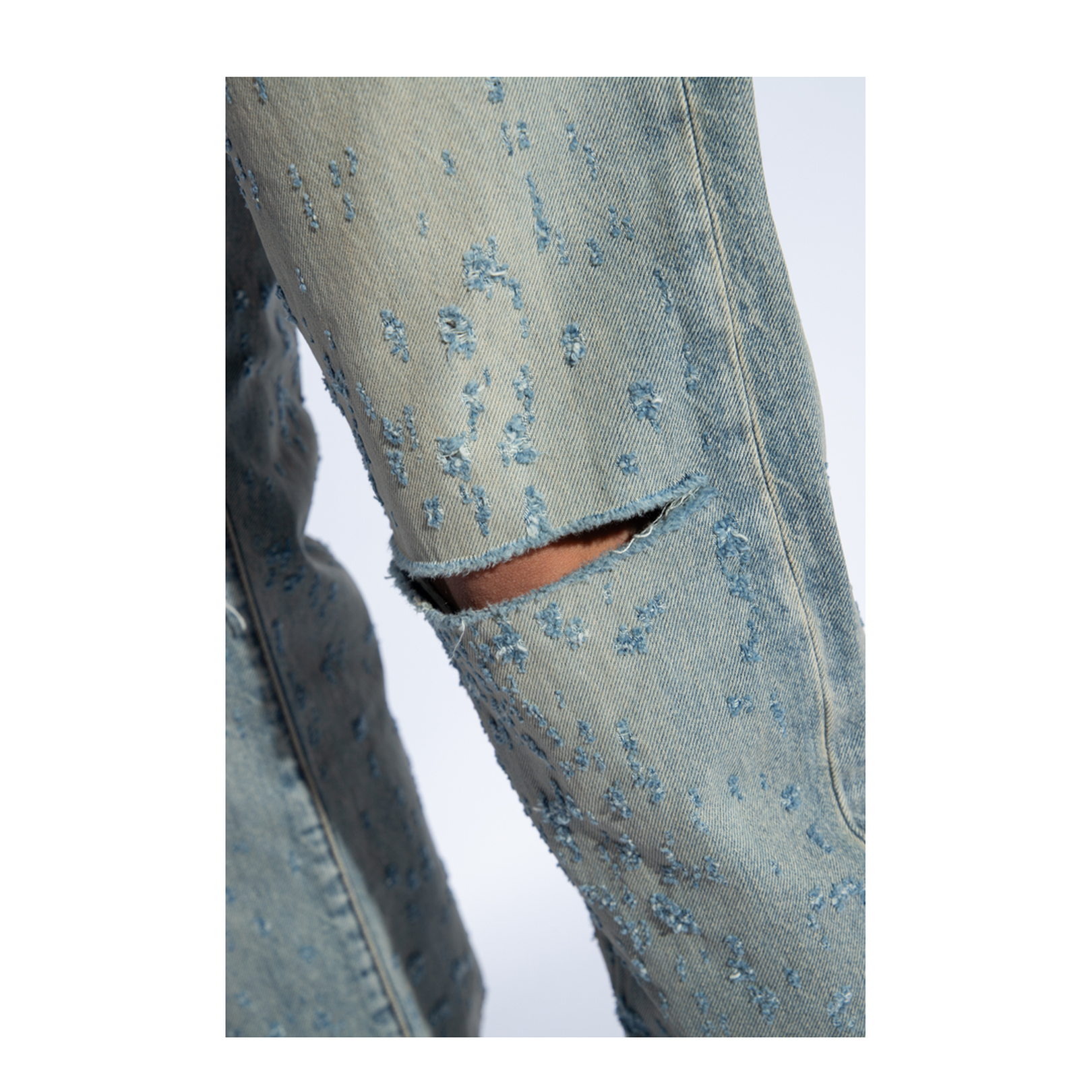 Jeans with vintage effect