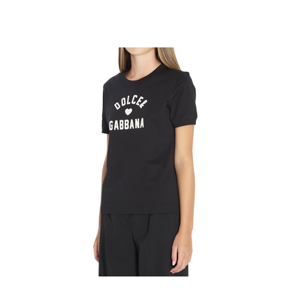 Black Cotton Logo T-Shirt