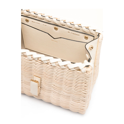 Iside Wicker Top Handle Mini Bag