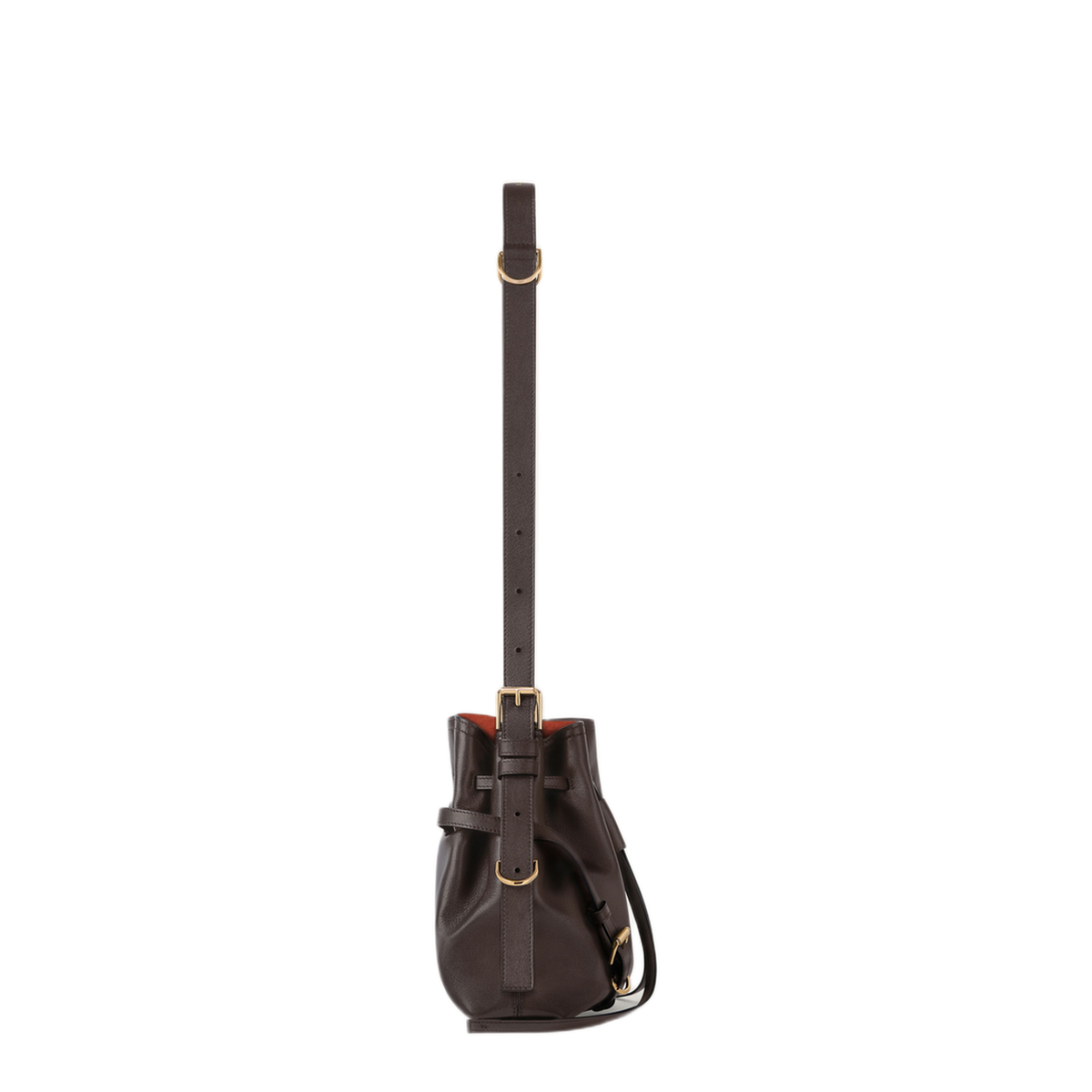 Voyou Small Calfskin Bucket Bag - Brown