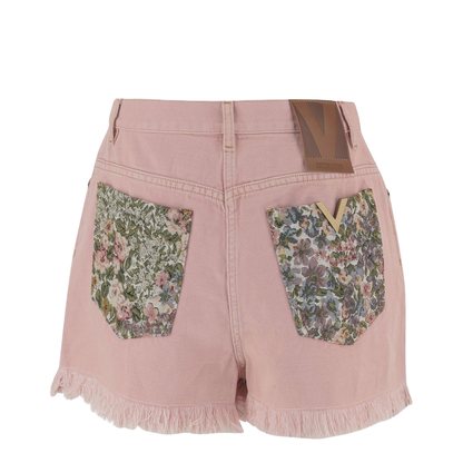 Pink Denim Shorts