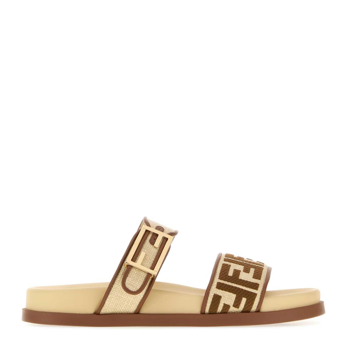 Slide Feel In Rafia Beige