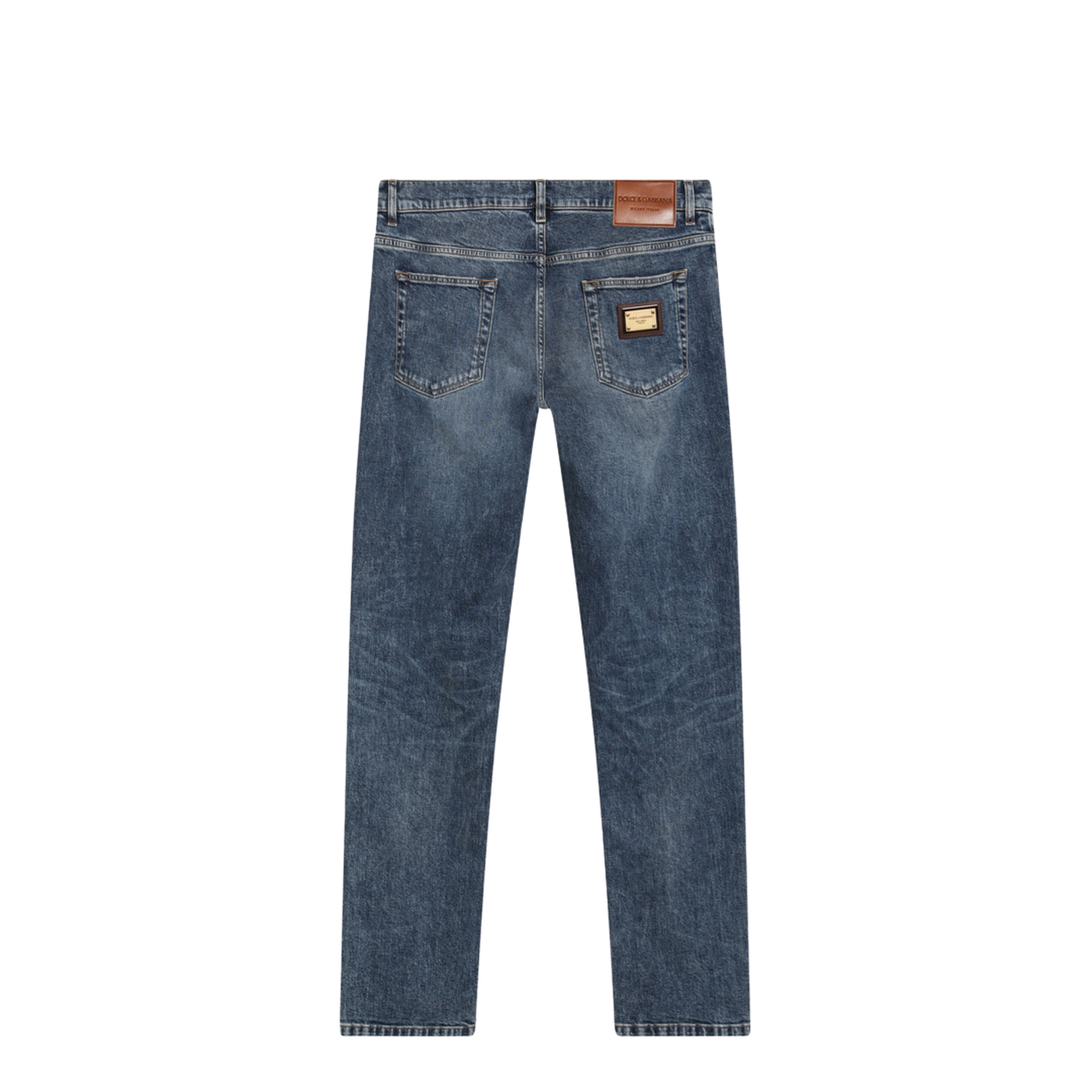 MAYFEYR - Dolce & Gabbana - Slim-Fit Blue Washed Denim Jeans - GY07CDG8PK5S9001