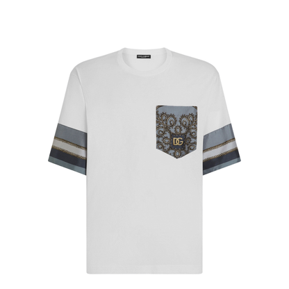 MAYFEYR - Dolce & Gabbana - White Jersey T-Shirt With Print - G8SB2TG7PZKW0800