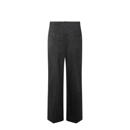 Loose Sartorial Chevron Carded Techno Wool Trousers