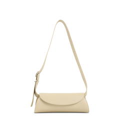 Cannolo Small Calfskin Shoulder Bag - Teak