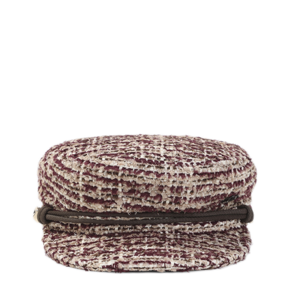 MAYFEYR - MAISON MICHEL - New Abby Tweed Hat - 2213102001BURGUNDY