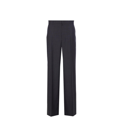 MAYFEYR - Gucci - Wool Pants With Logo In Dark Grey - 836760Z7ATK1054