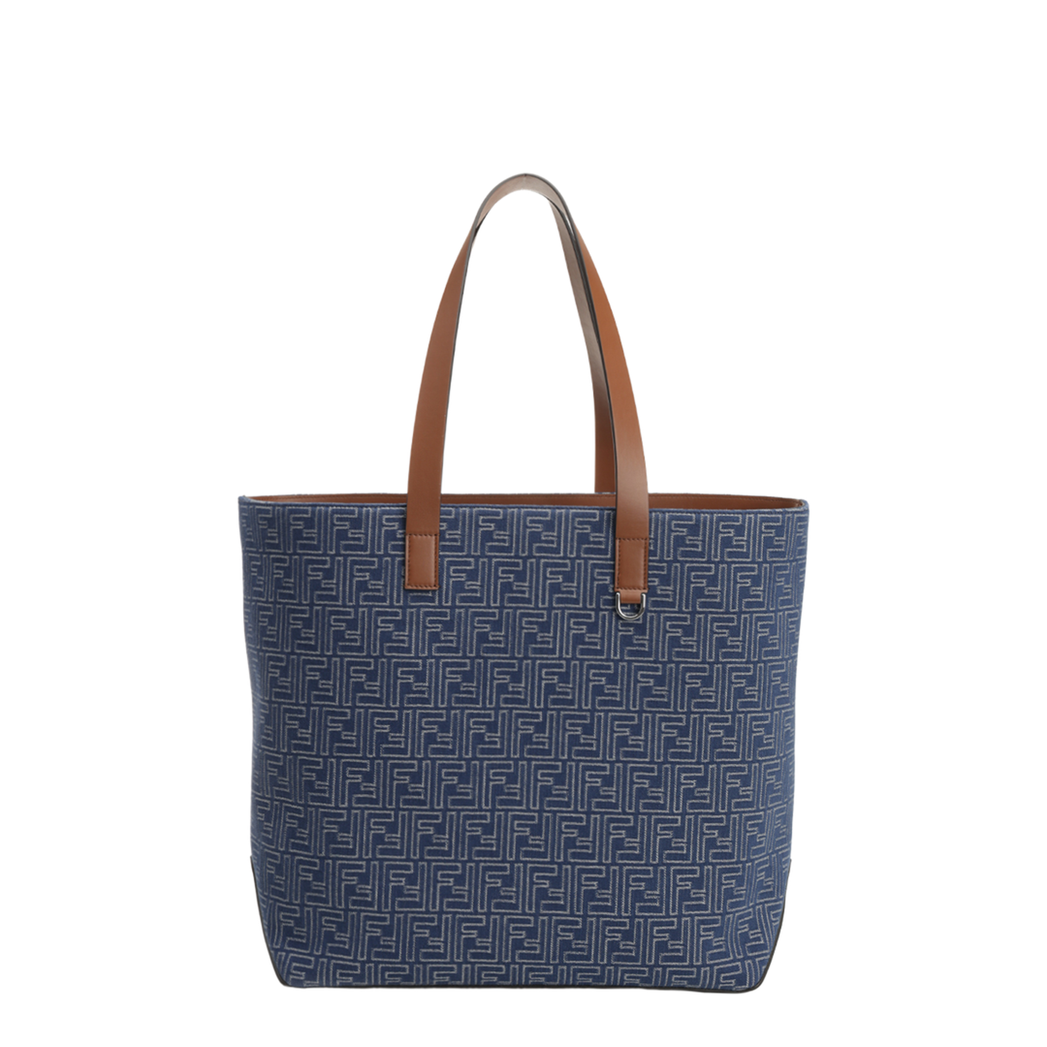 FF Medium Canvas Tote Bags - Navy Blue