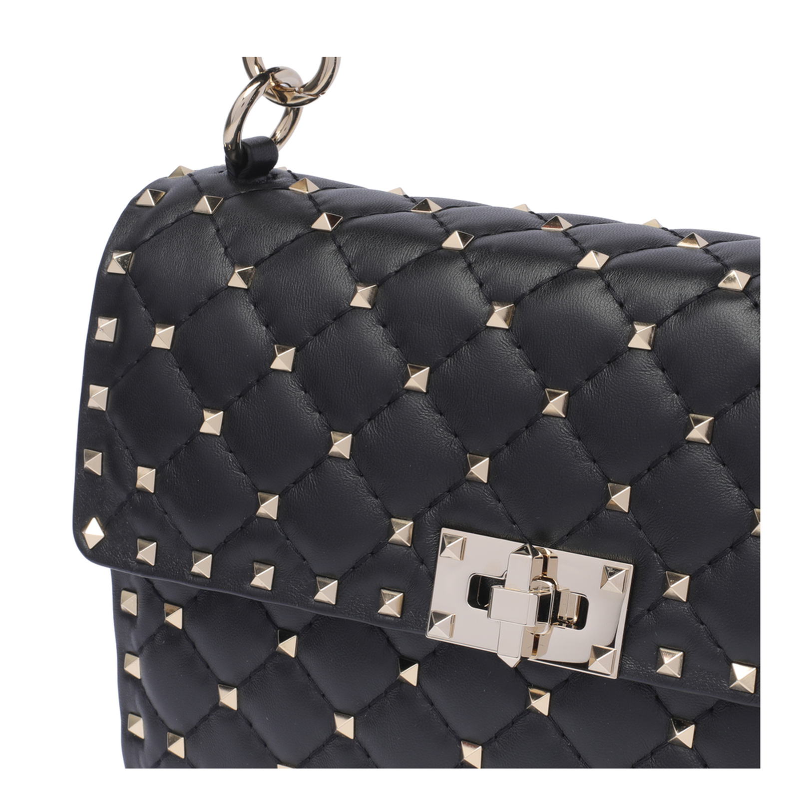 Black Rockstud Spike Medium Bag