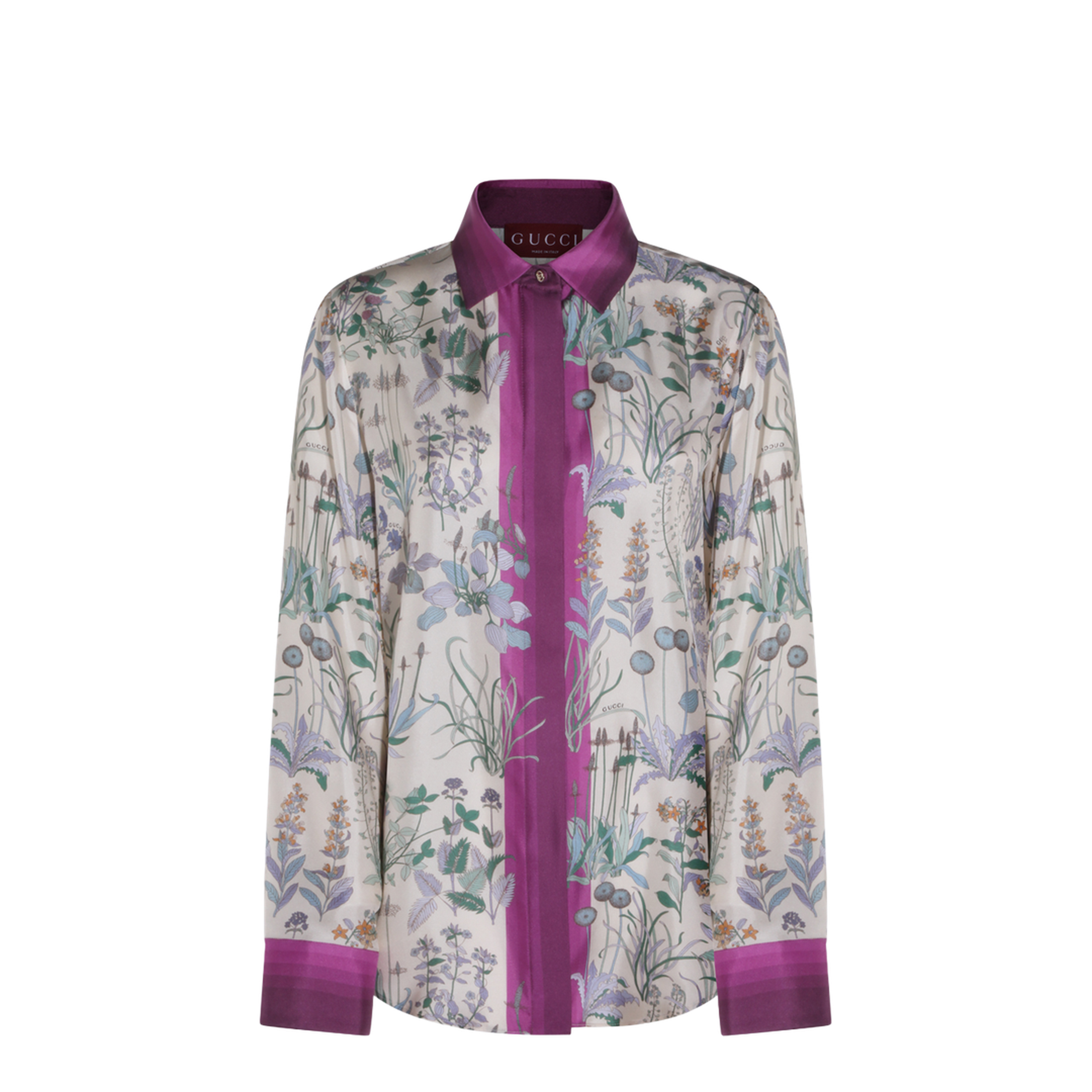 Printed Silk Twill Shirt