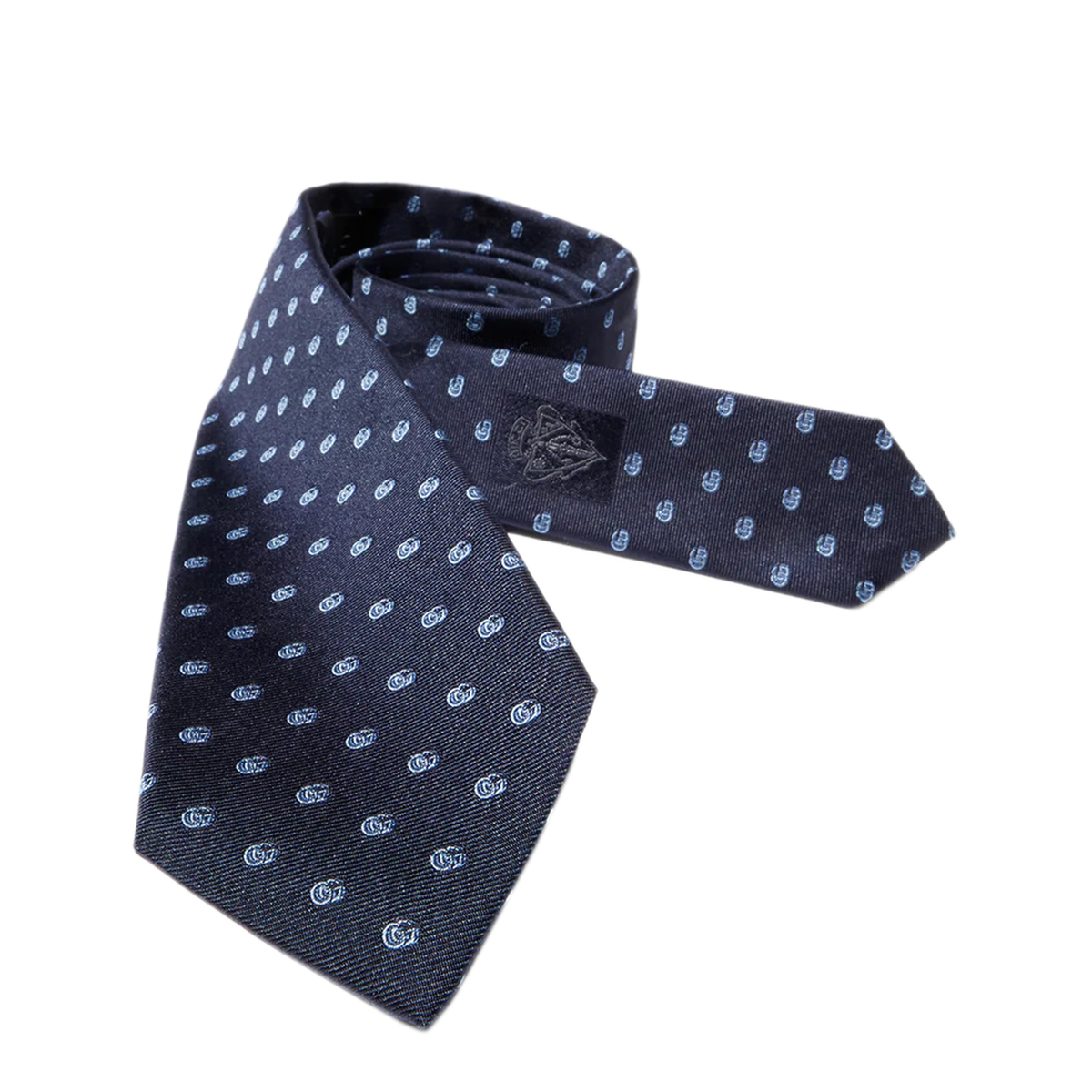 MAYFEYR - Gucci - Silk Jacquard Tie With Double G - 8741124E0094269