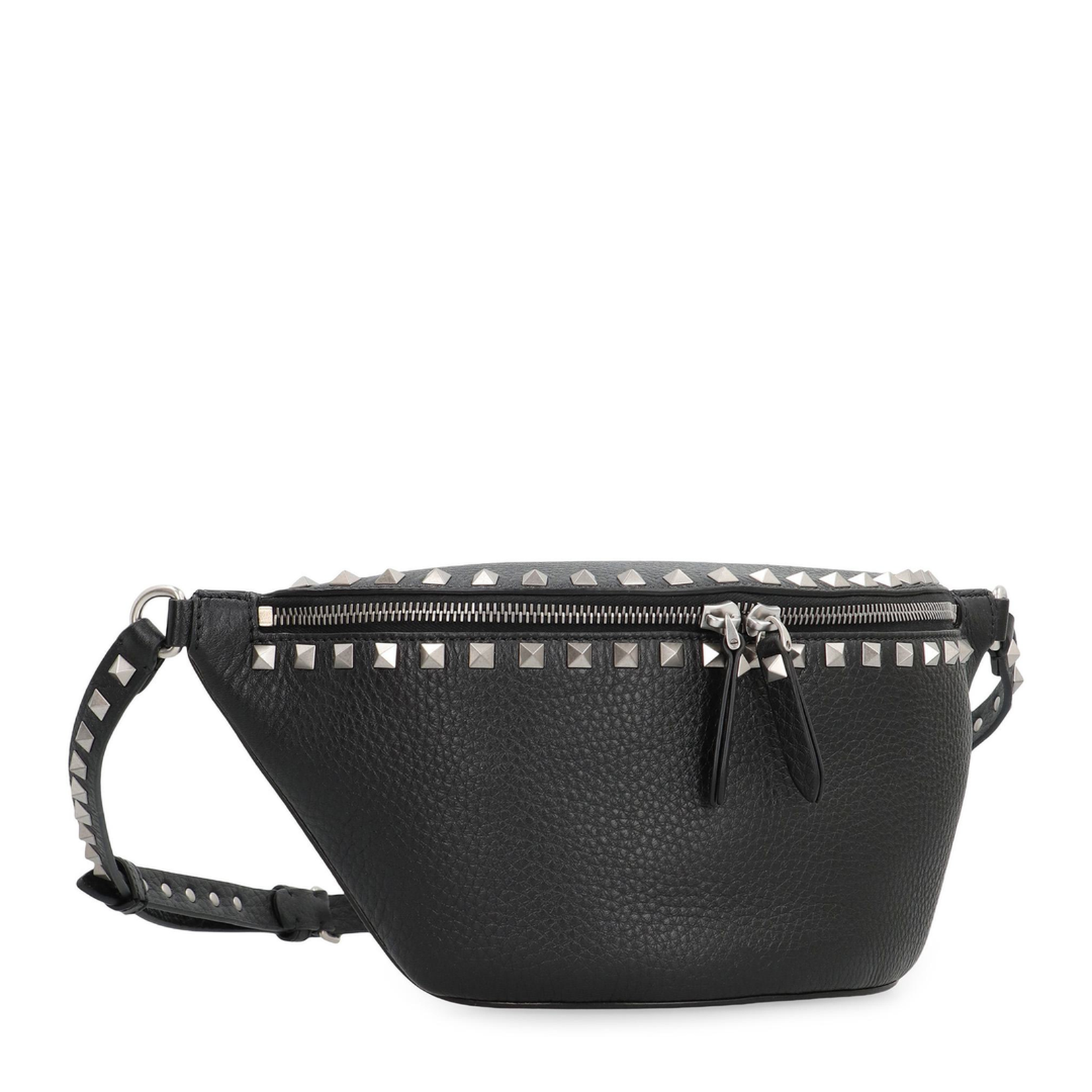 Rockstud Leather Belt Bag