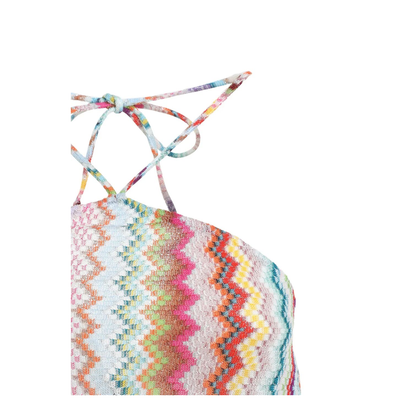 MAYFEYR - Missoni - Short Jumpsuit In Lamé Viscose With Pixel-Effect Zigzag Pattern - MC26SG02BR014F