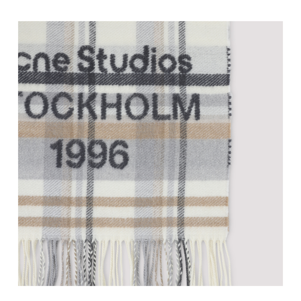 MAYFEYR - Acne Studios - Ays White Wool Scarf - CA0385AYS