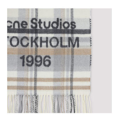 MAYFEYR - Acne Studios - Ays White Wool Scarf - CA0385AYS