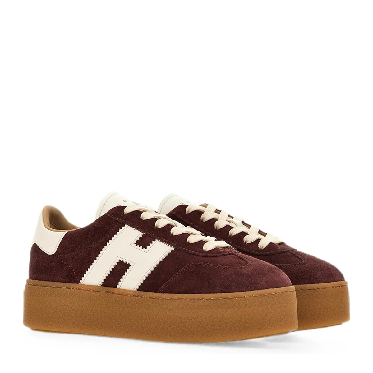 Burgundy Suede Sneakers
