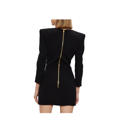 Dress with Decorative Buttons