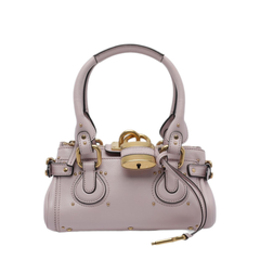 Paddington Small Grained Buffalo Leather Shoulder Bag - Earthy Pink