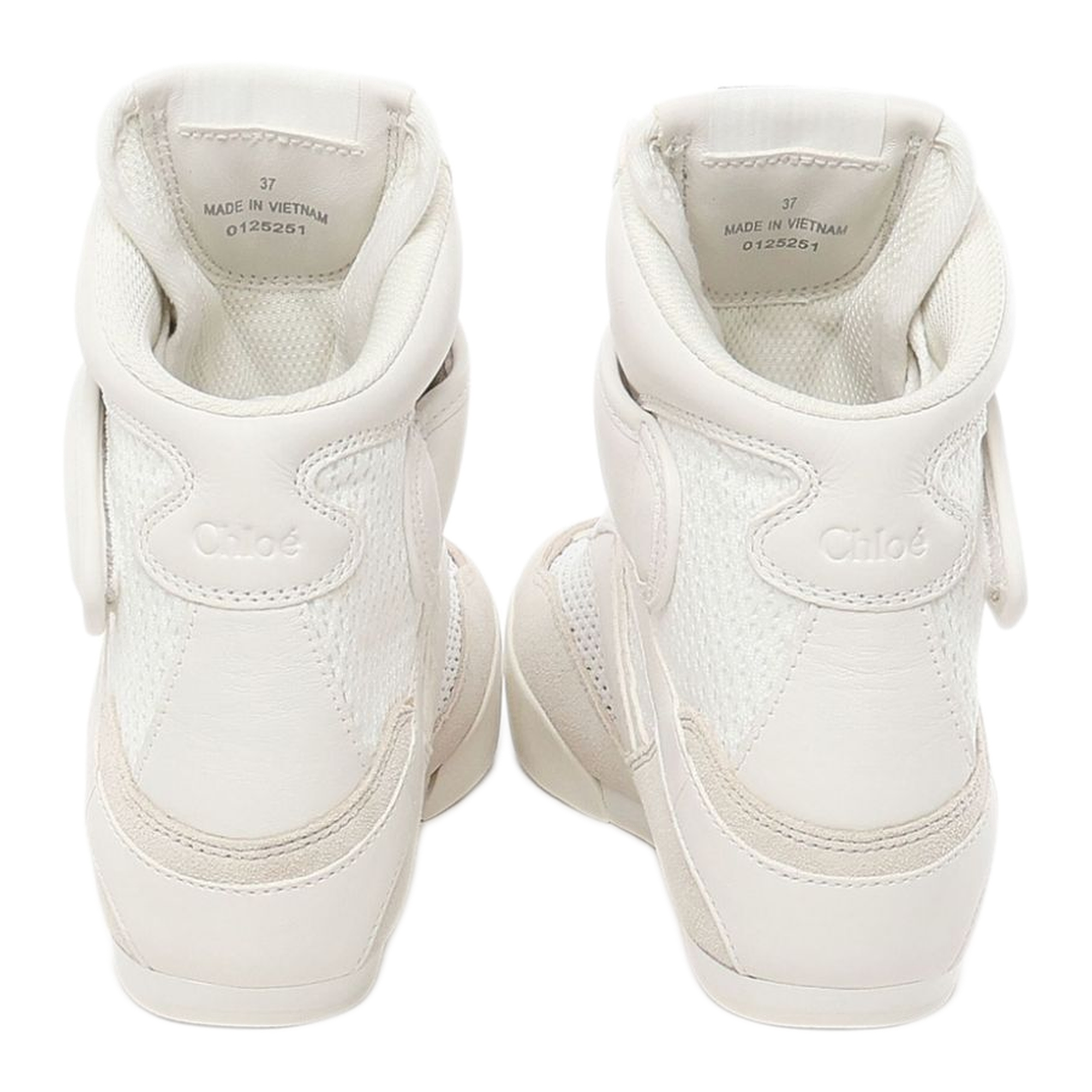 MAYFEYR - Chloè - Mesh And Suede Kick High-Top Sneakers - CHC25S07HPL20S