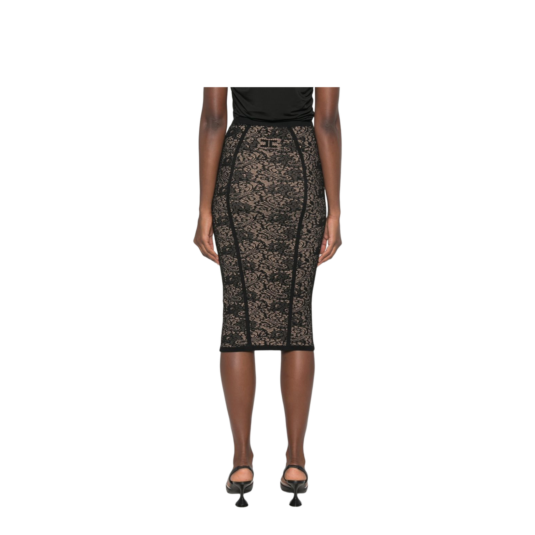 MAYFEYR - Elisabetta Franchi - Skirts Black - GK12Q66E2FR9