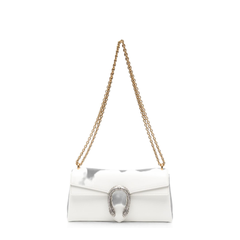 Dionysus Medium Soft Grain Leather Shoulder Bag - White