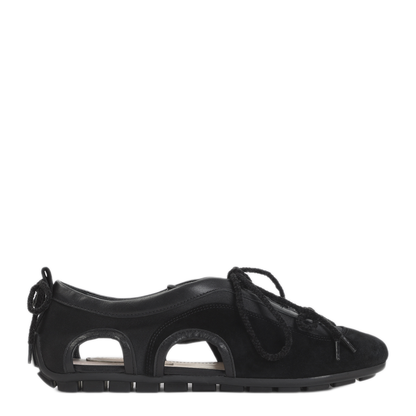 MAYFEYR - Simone Rocha - Cutout Ballerina Grip Trained Sneakers - BPT100755BLACK
