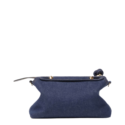 By The Way Soft Medium Cotton Boston Bag - Dark Blue