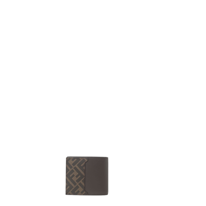 MAYFEYR - Fendi - Leather And Ff Canvas Compact Bi-Fold Wallet - 7M0356AFF2F1Q1C