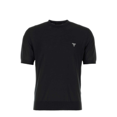 Black Wool T Shirt
