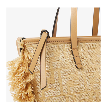 Roll Mini Canvas Top Handle Bags - Pastel Yellow