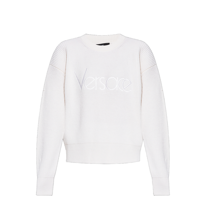 Sweater with Embroidered Logo