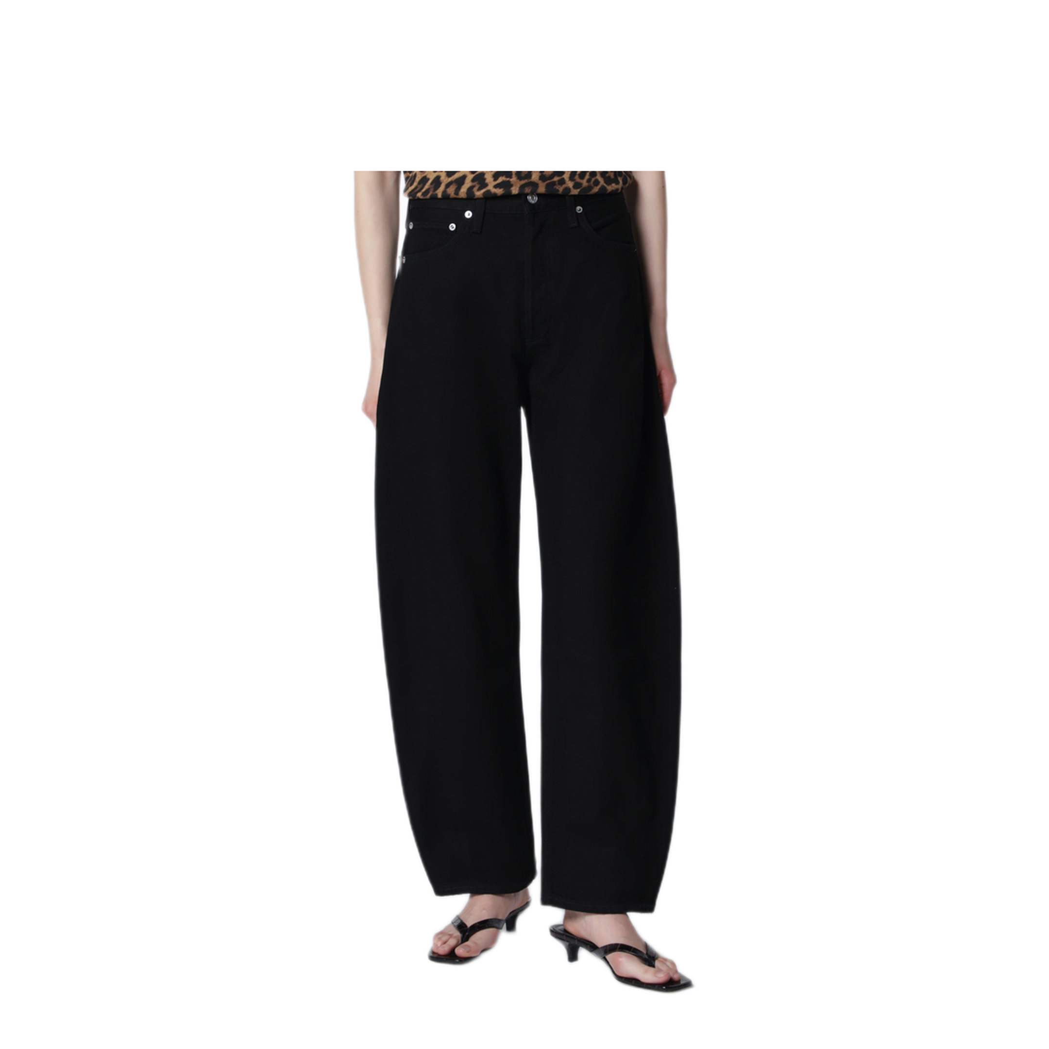 MAYFEYR - Agolde - Luna Jeans In Black Cover Denim - A92181817CVER