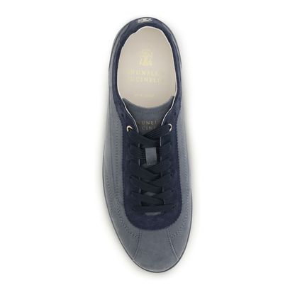 MAYFEYR - Brunello Cucinelli - Nubuck And Suede Sneakers With Slim Sole - MZUKRED337CEZ42
