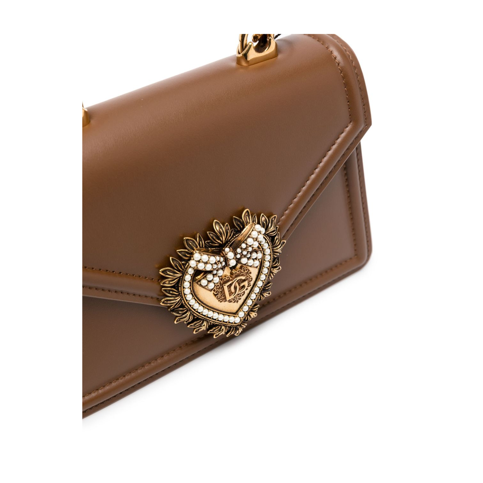Small Devotion Top-Handle Bag in Beige