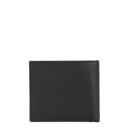 Grained Leather Billfold Wallet