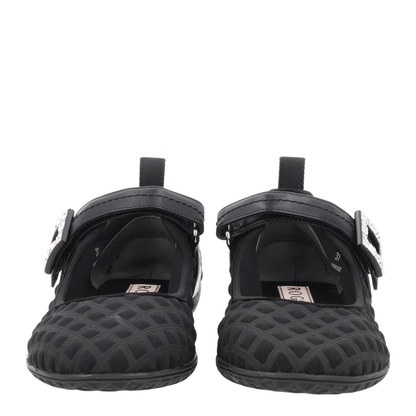 Low Babies Ballerina Flats in Embossed Fabric