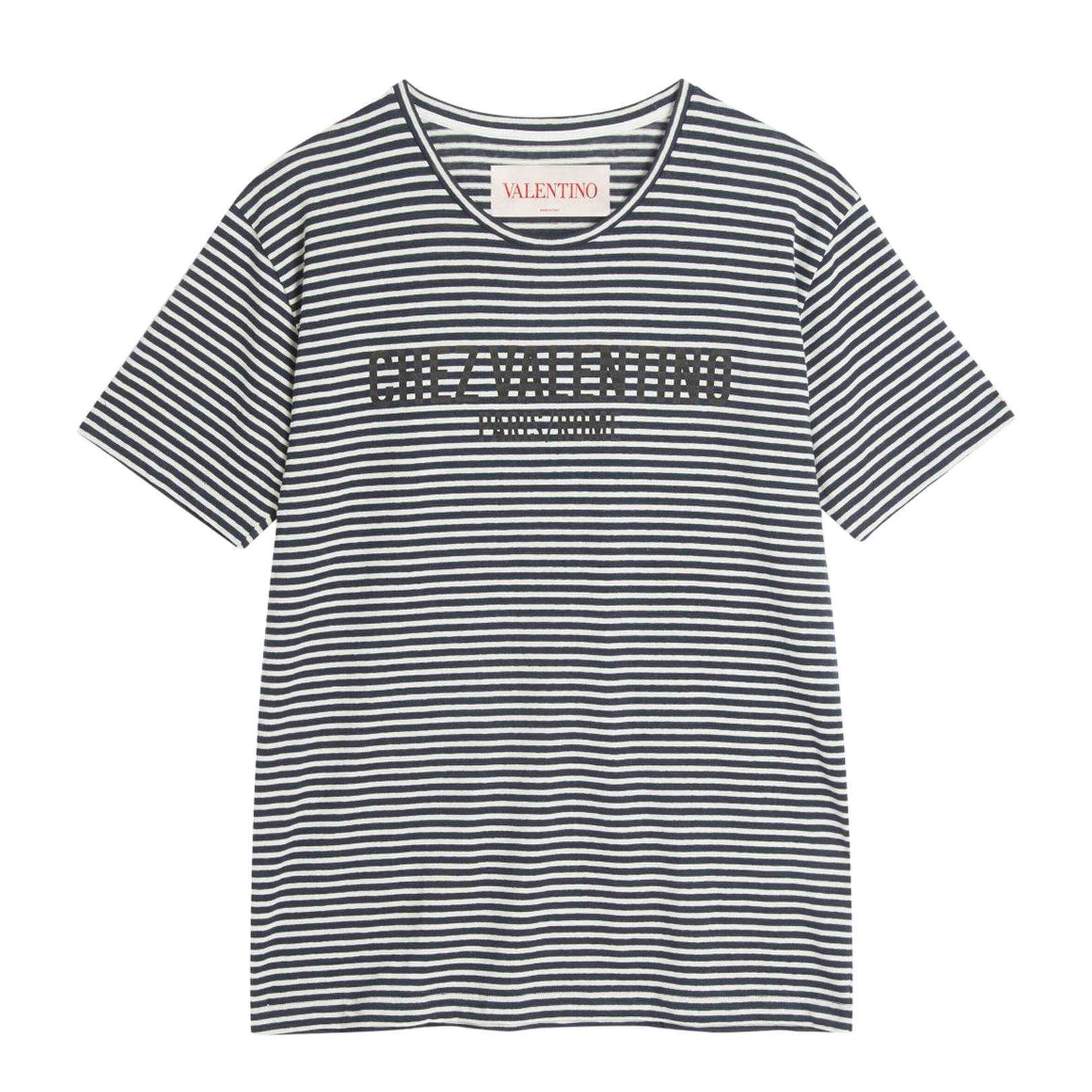 Chez Valentino Striped Jersey T-Shirt