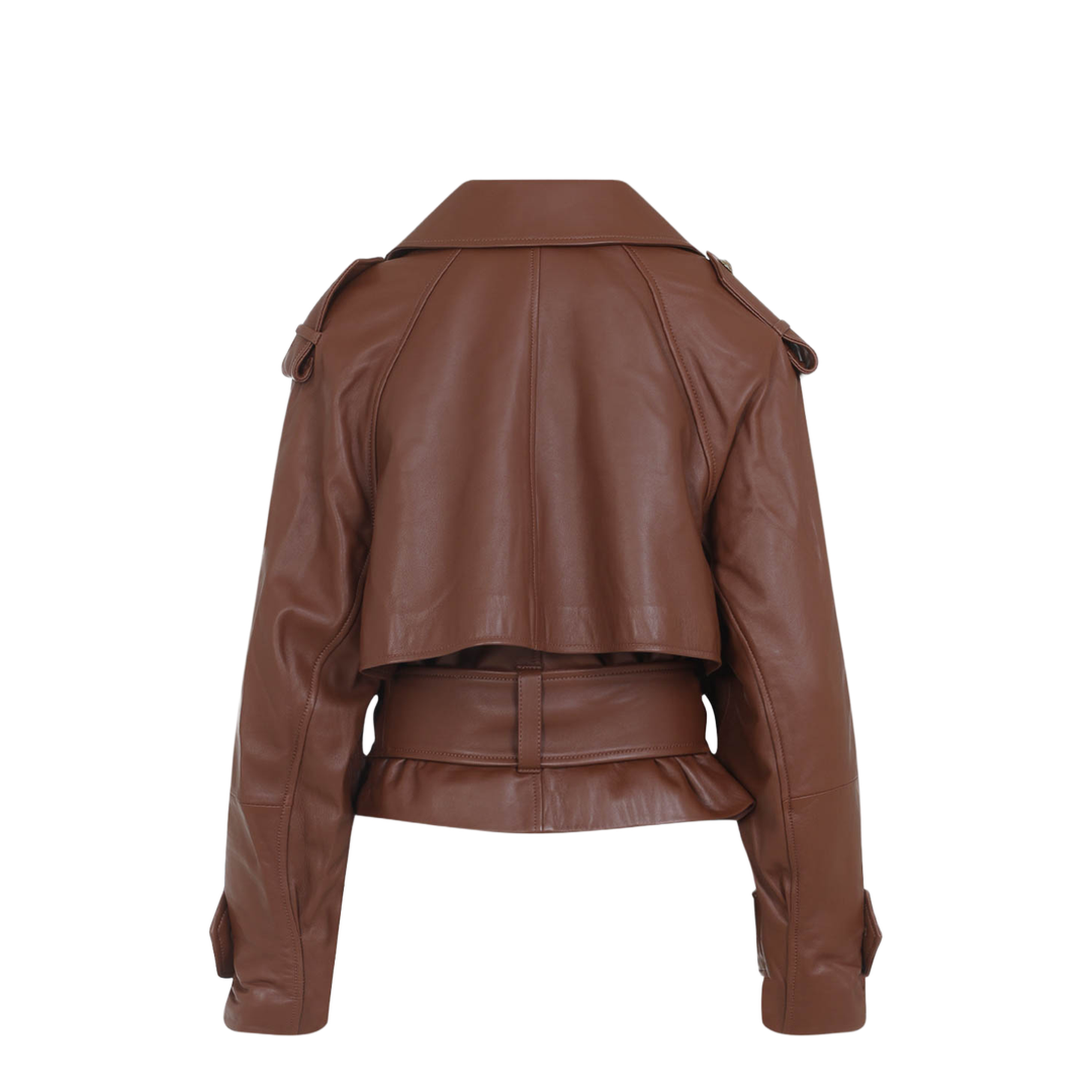 Hypnotic Leather Crop Trench