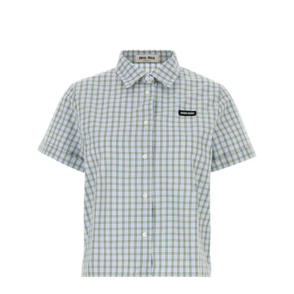 MAYFEYR - Miu Miu - Embroidered Poplin Shirt - MK1959SOOO196LF073K