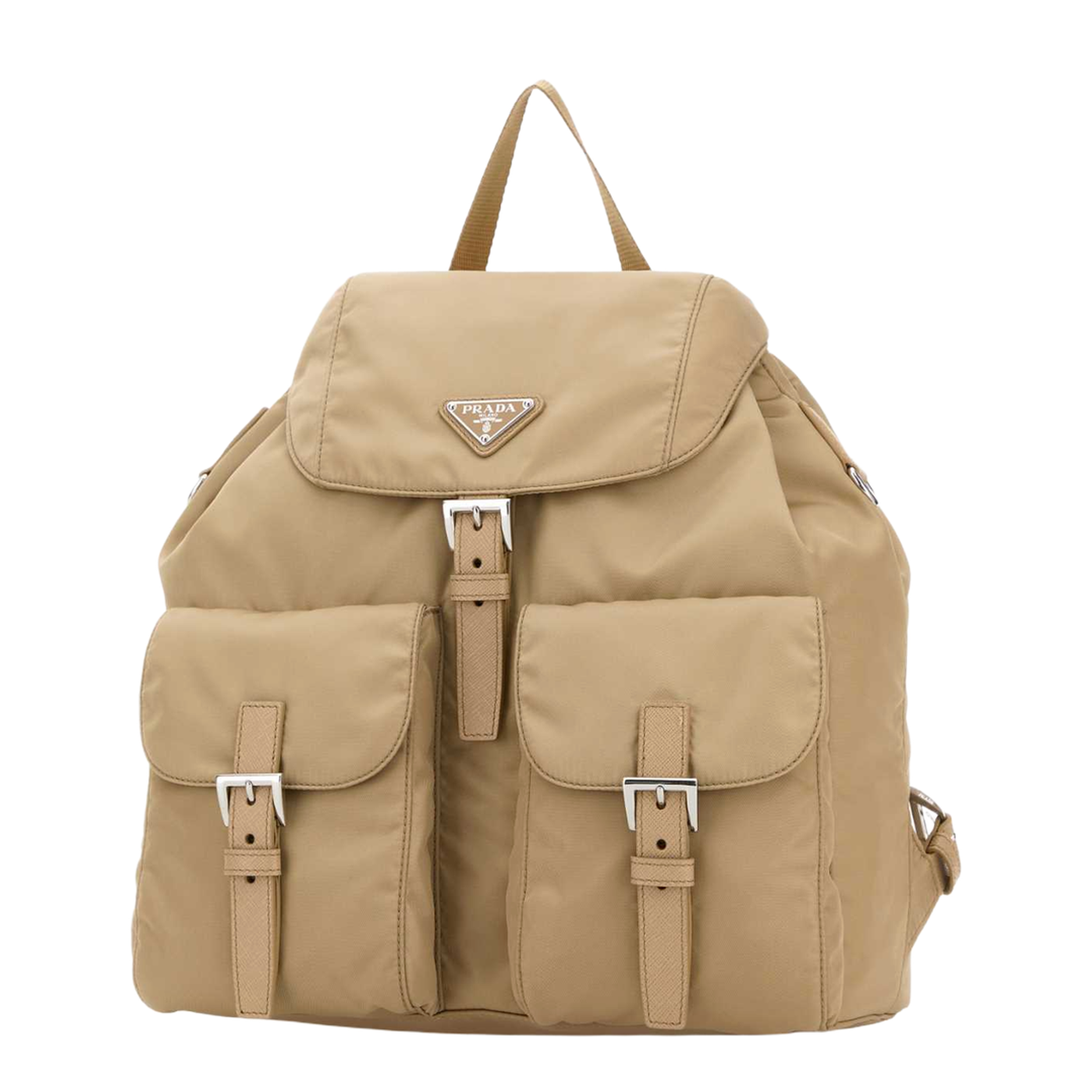 MAYFEYR - Prada - Sand Canvas Backpack - 1BZ811VOTMRV44F0040