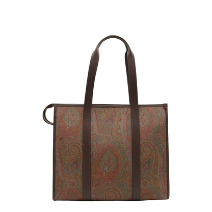 Arnica Paisley Jacquard Tote Bag - Brown