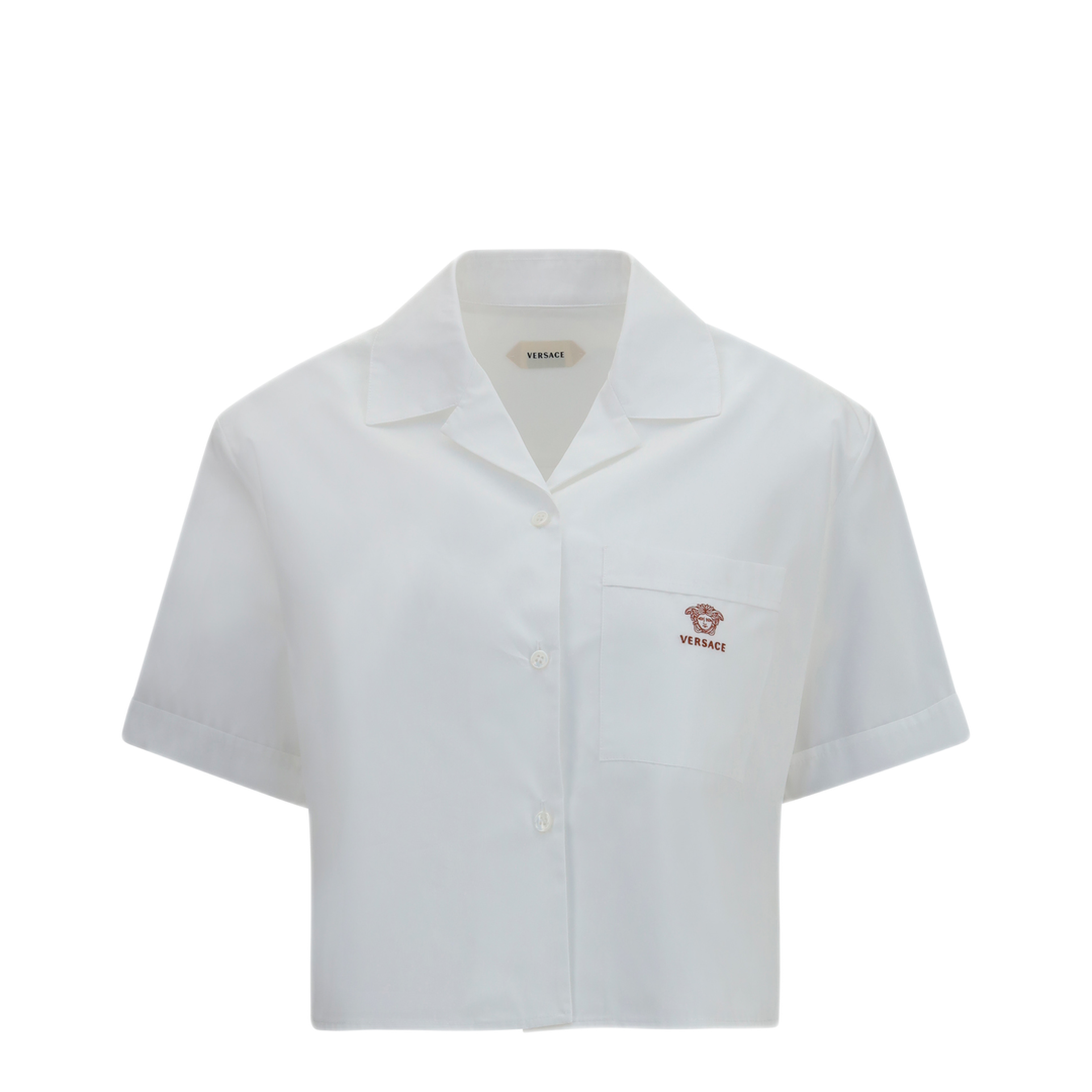 MAYFEYR - Versace - Cropped Cotton Poplin Shirt - 10256801A138781W000