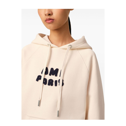 Logo Hooded Sweatshirt In Beige