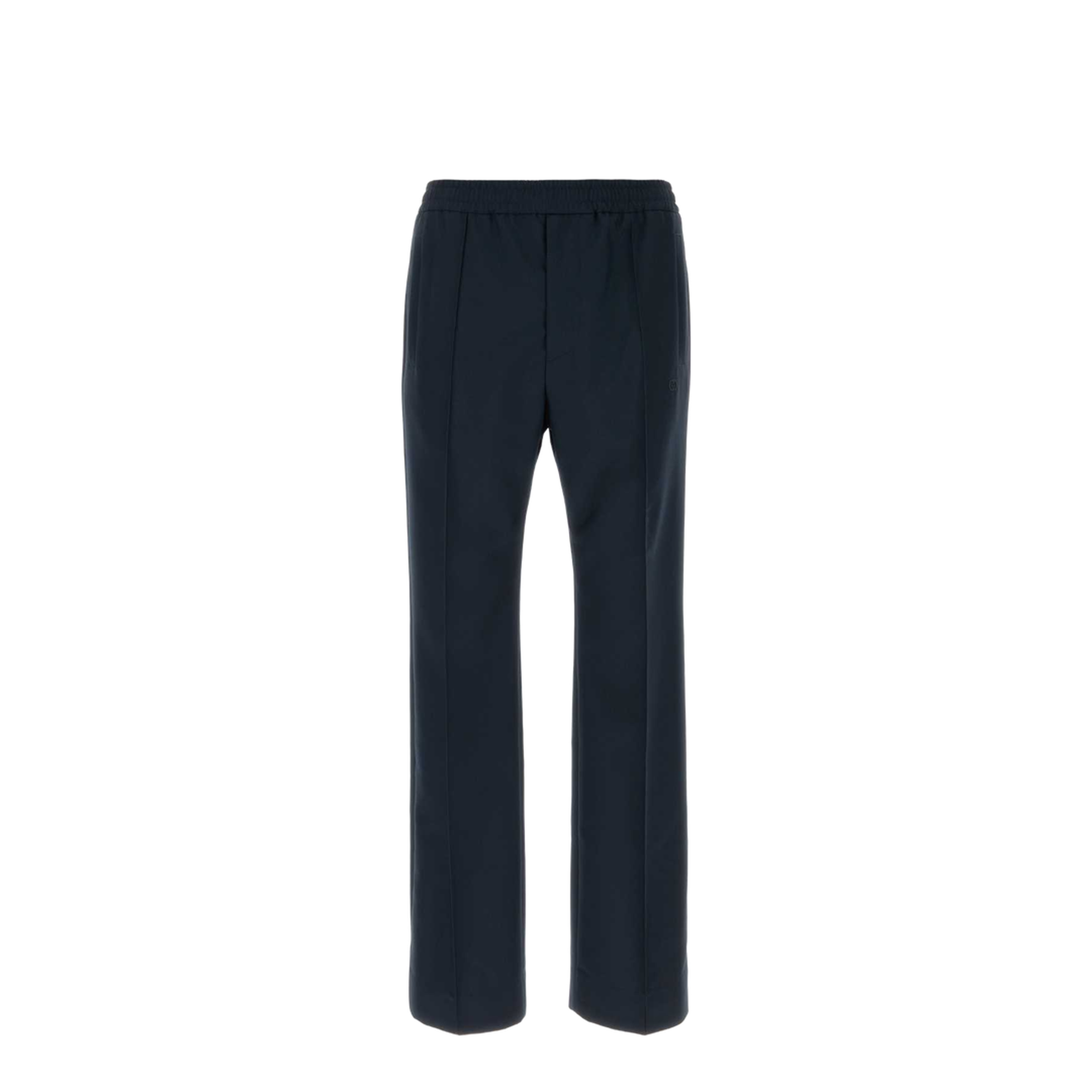 Technical Panama Sportswear Trousers in Dark Blue