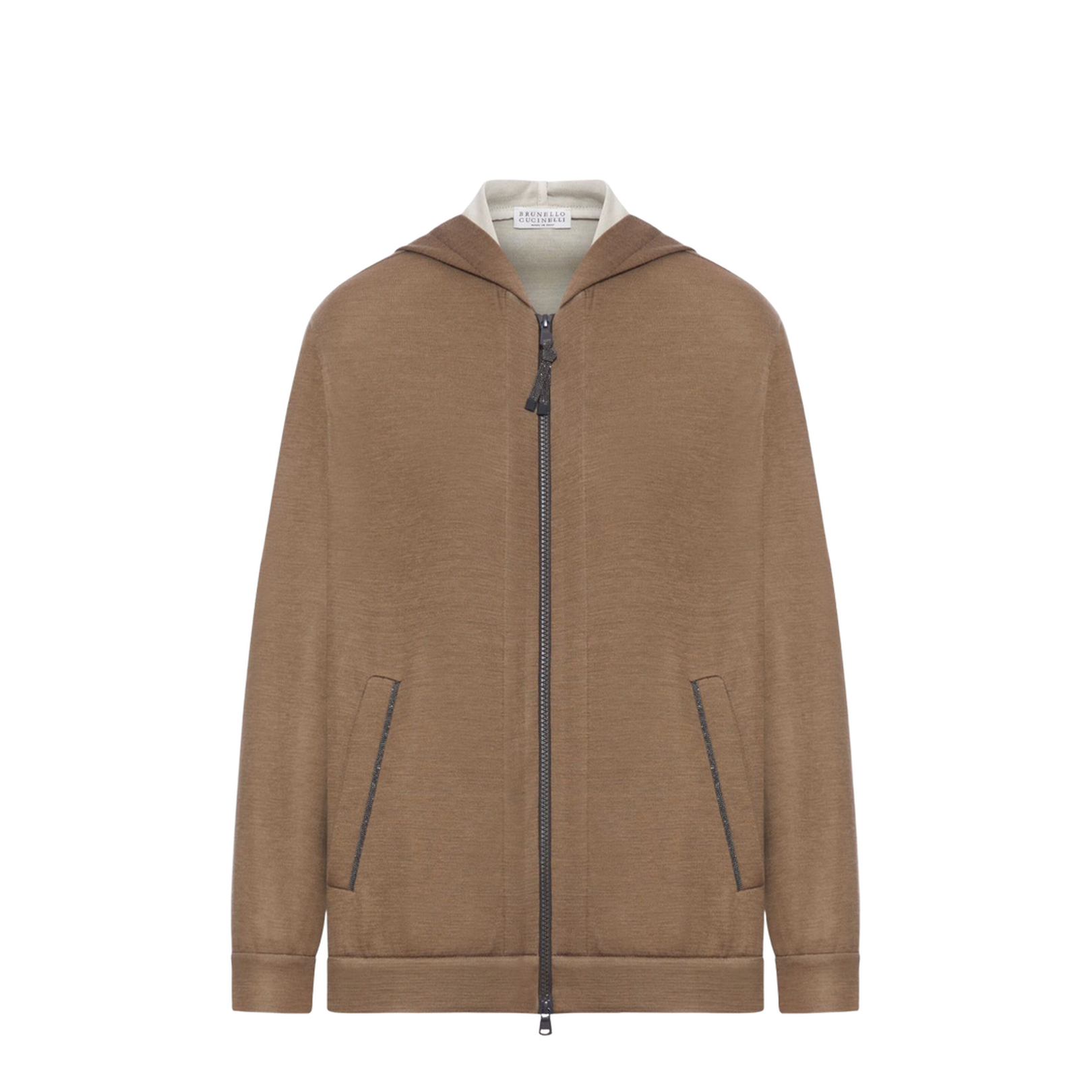 Cotton and Silk Blend Hoodie