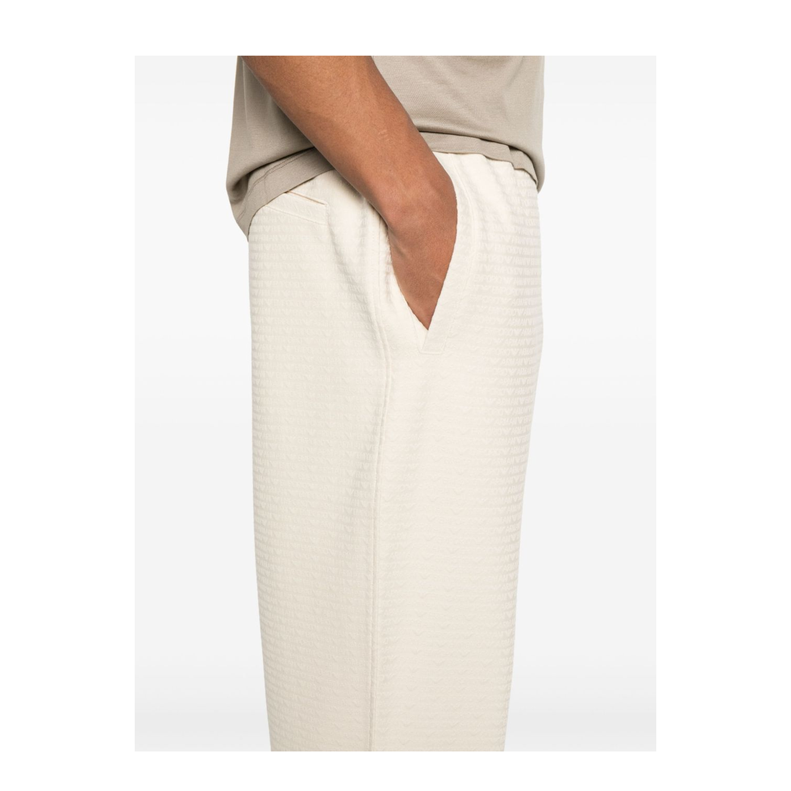 Lyocell Blend Jersey Joggers with All-Over Lettering